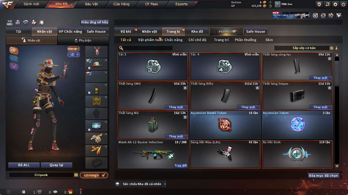 shop acc cf uy tin gia re